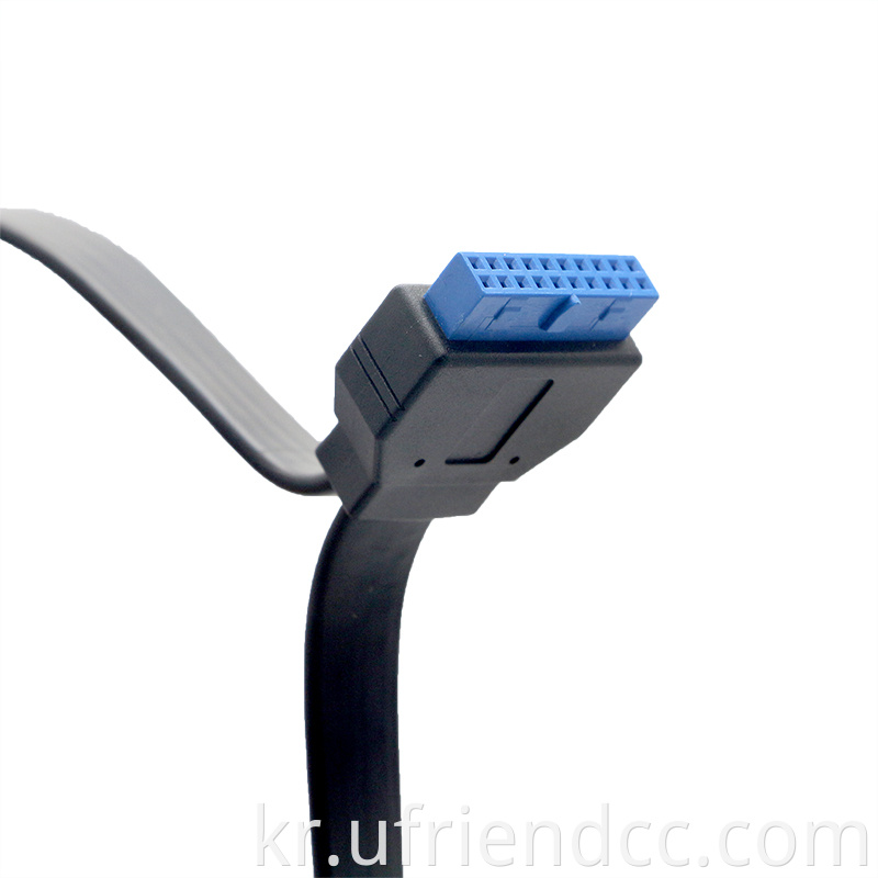 Motherboard IDC 20pin to Dual USB Flat Flex Cable PC Lenovo X1 컴퓨터 케이스 케이스